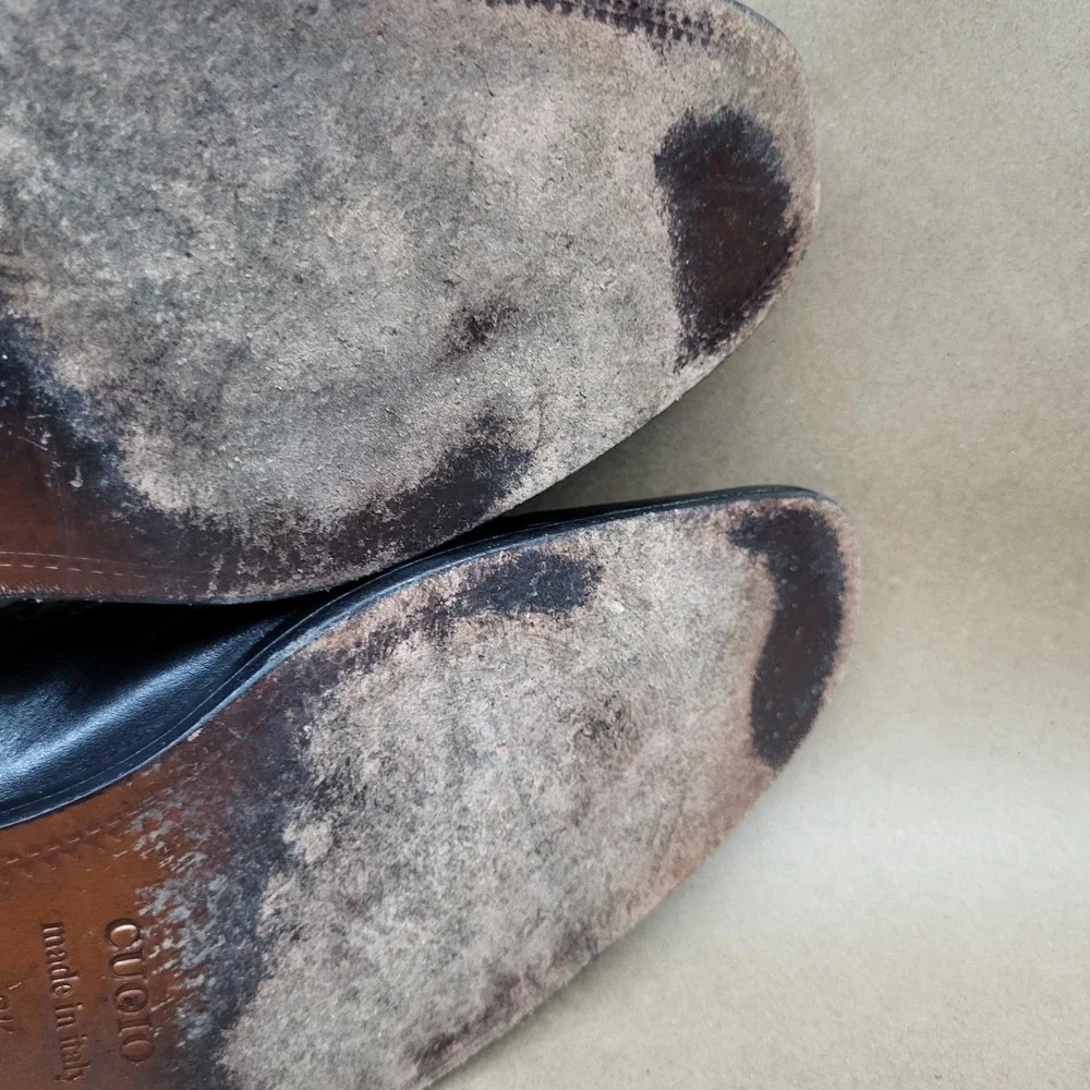 Saks Fifth Avenue (Sz 9.5 M) Monk Strap Wingtip Mens Dress Shoes